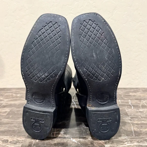 Frye Leather Chain Link Harness Boots - Picture 10 of 12